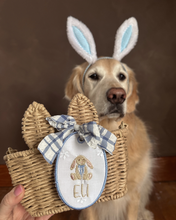 Load image into Gallery viewer, Personalized Bunny Tag Easter Basket