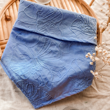 Load image into Gallery viewer, Blue Hibiscus Wedding Bandana