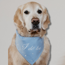 Load image into Gallery viewer, Custom Wedding Dog Bandana | Embroidered Hearts |