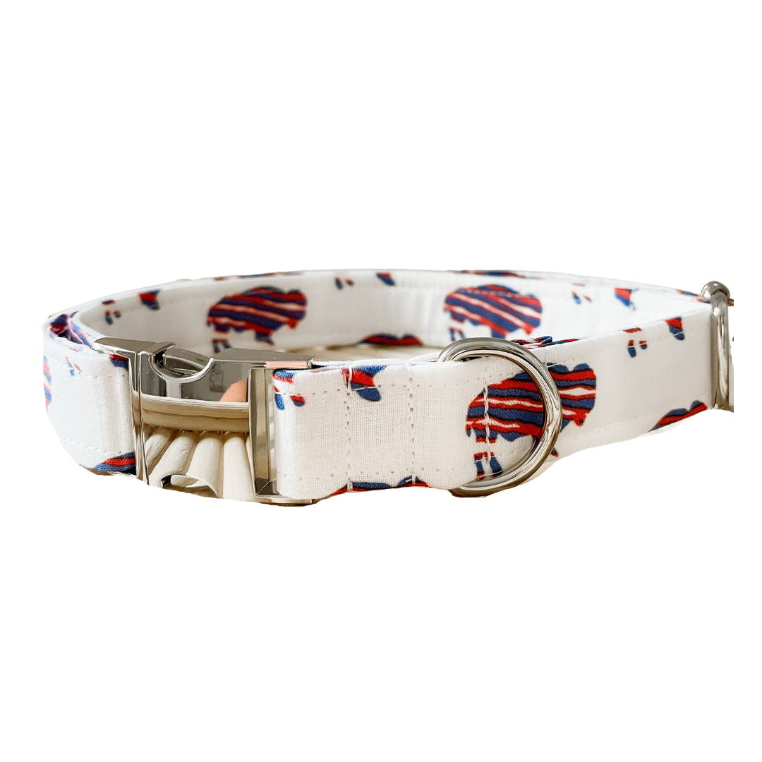 Zubaz Inspired Buffalo Bills Dog Collar