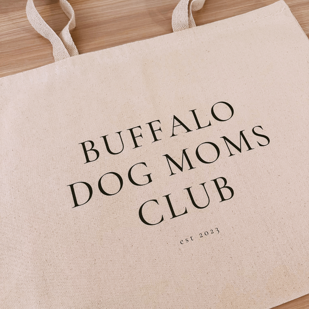 Buffalo Dog Moms Club Jumbo Tote Bag
