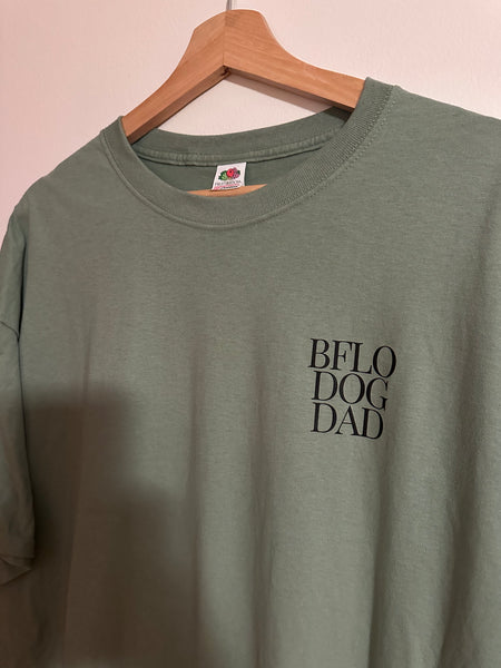 Green BFLO DOG DAD tshirt