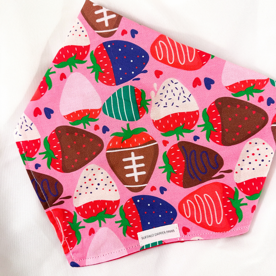 SALE Chocolate Covered Strawberry Footballs