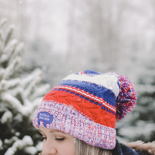 Load image into Gallery viewer, Buffalo Dog Mom Winter Knit Beanie
