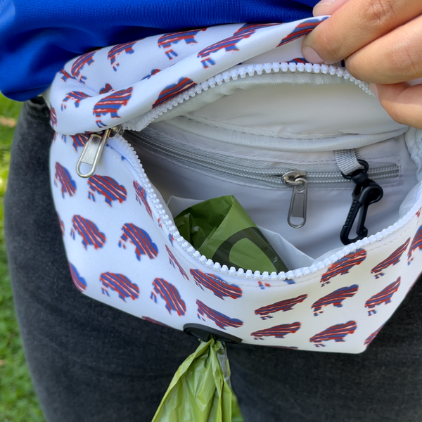 Buffalo Fanny Pack with Poop Bag Dispenser